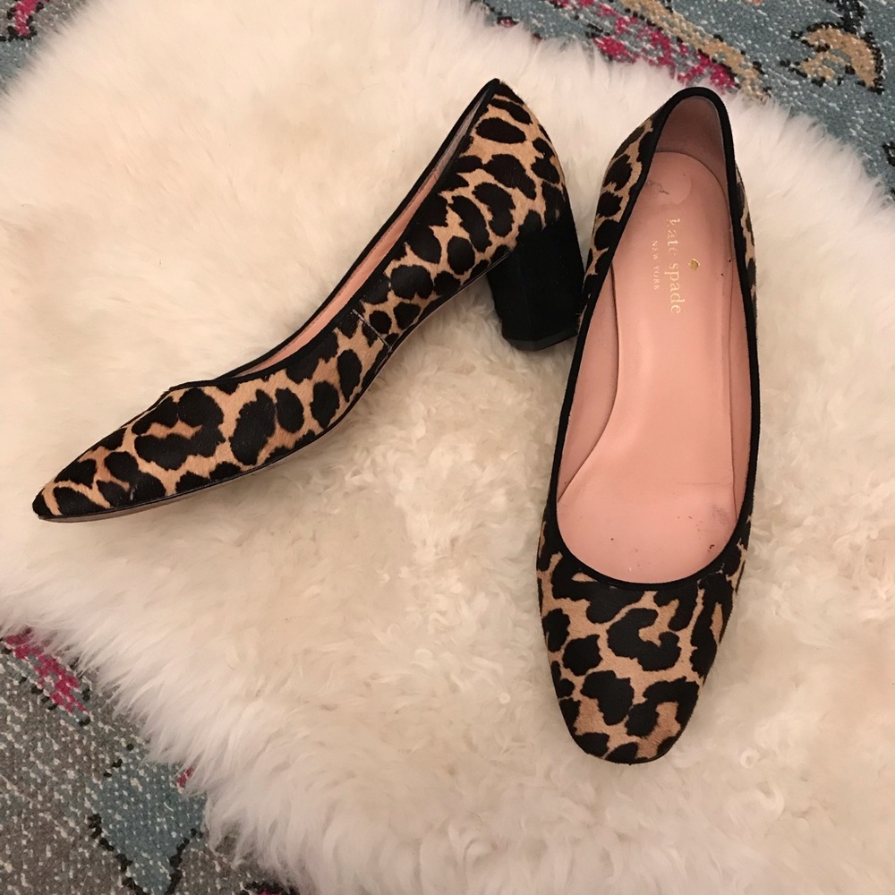 Kate Spade Leopard Print Pumps, size 9.5